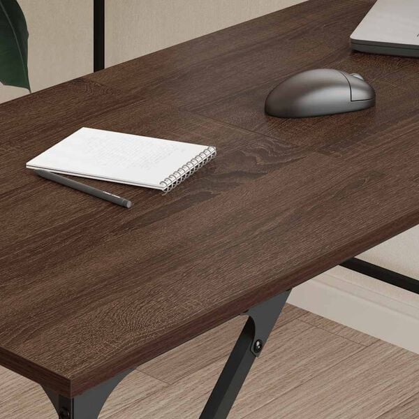 vidaXL L-Bureau 149x149x75cm Bruin Eiken - 54% Korting!