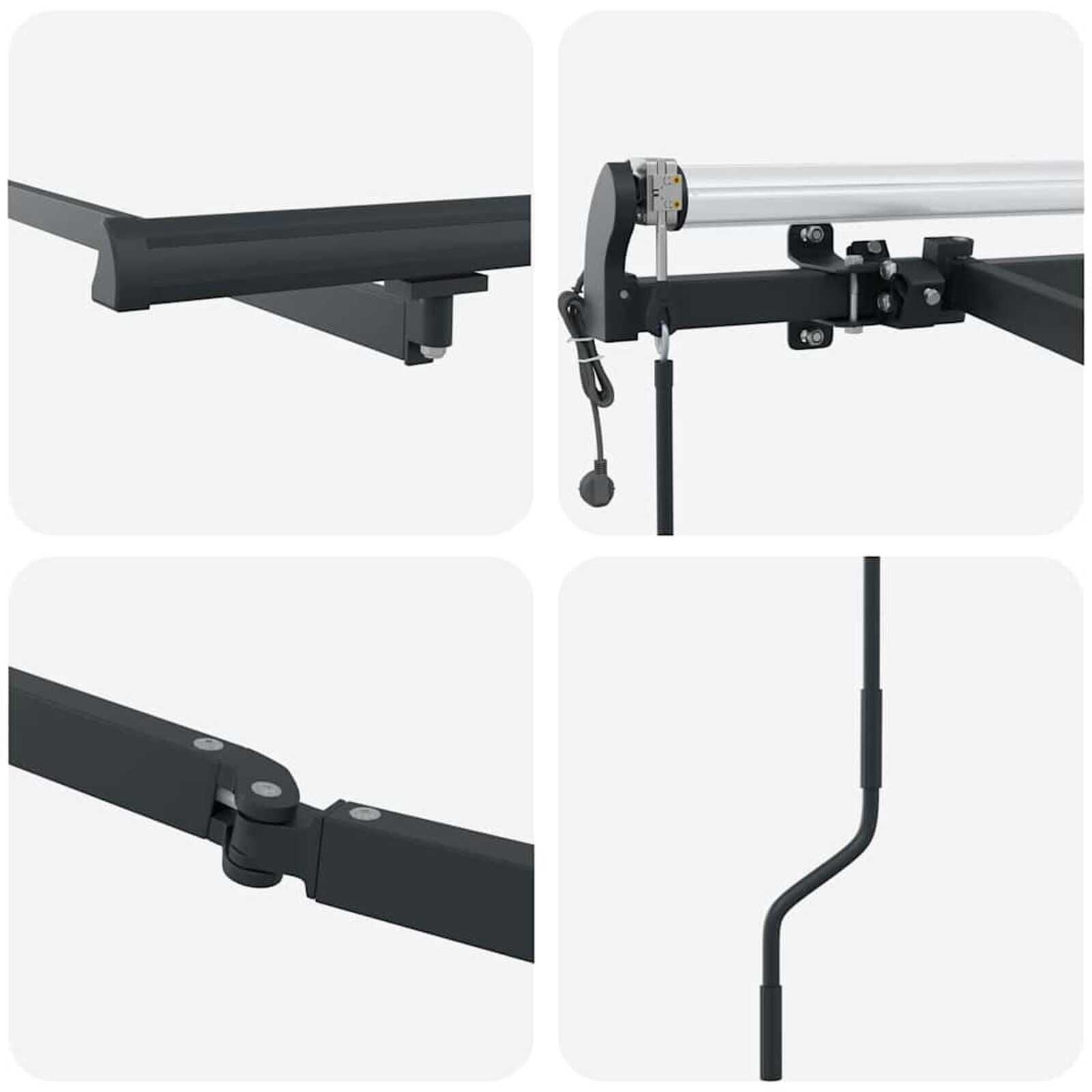 Markies Antraciet 4x3m Handmatig | 35% Korting