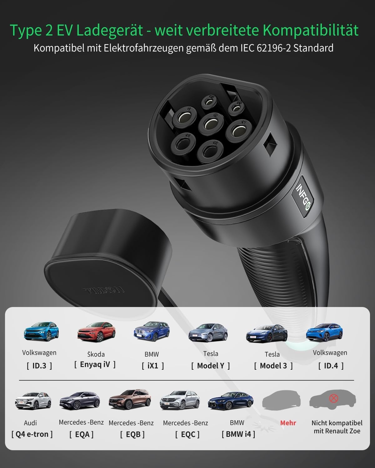 Mobile Wallbox 3.68 kW - 30% Korting! Verstelbaar & Tijdsgestuurd