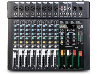 Depusheng FG8: 8-Kanal Audio Mixer met 30% Korting