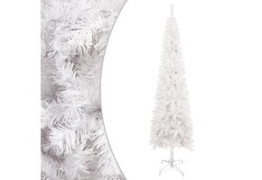 vidaXL Smalle Kerstboom 120 cm Wit - 64% Korting