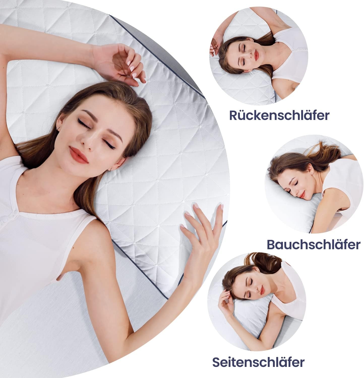 BedStory Hoofdkussen Set (2x) 80x80cm | 30% Korting