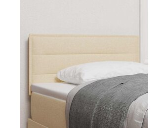 vidaXL Hoofdbord Crème 100 cm Stof - Nu met 62% Korting!