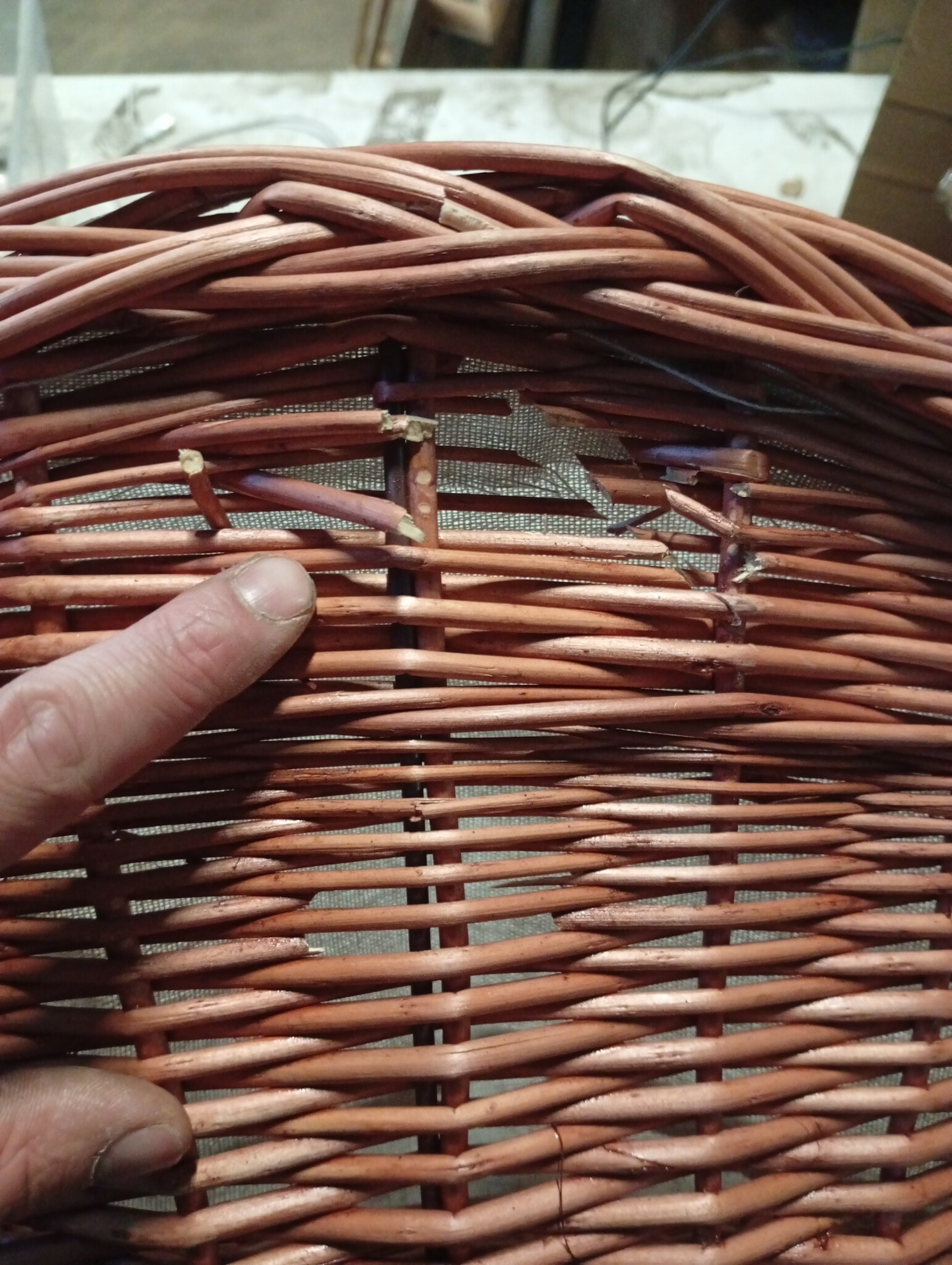 vidaXL Houtmand Wilgenhout - 60x44x55 cm - 74% Korting