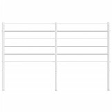 vidaXL Hoofdbord Metaal Wit 160 cm | Nu 35% Korting!