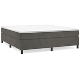 VidaXL Bedframe 180x200cm Fluweel Donkergrijs - Nu 35% Korting!
