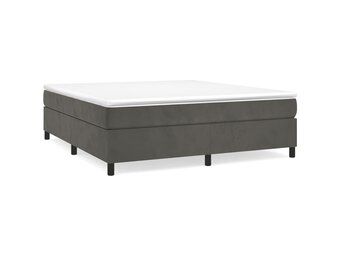 VidaXL Bedframe 180x200cm Fluweel Donkergrijs - Nu 35% Korting!