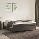 VidaXL Bedframe 180x200cm Fluweel Donkergrijs - Nu 35% Korting!