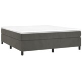 VidaXL Bedframe 180x200cm Fluweel Donkergrijs - Nu 35% Korting!
