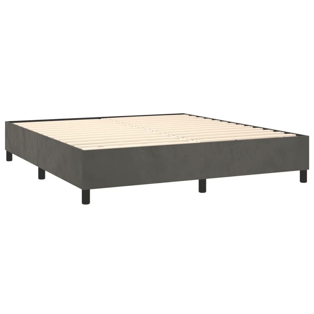 VidaXL Bedframe 180x200cm Fluweel Donkergrijs - Nu 35% Korting!