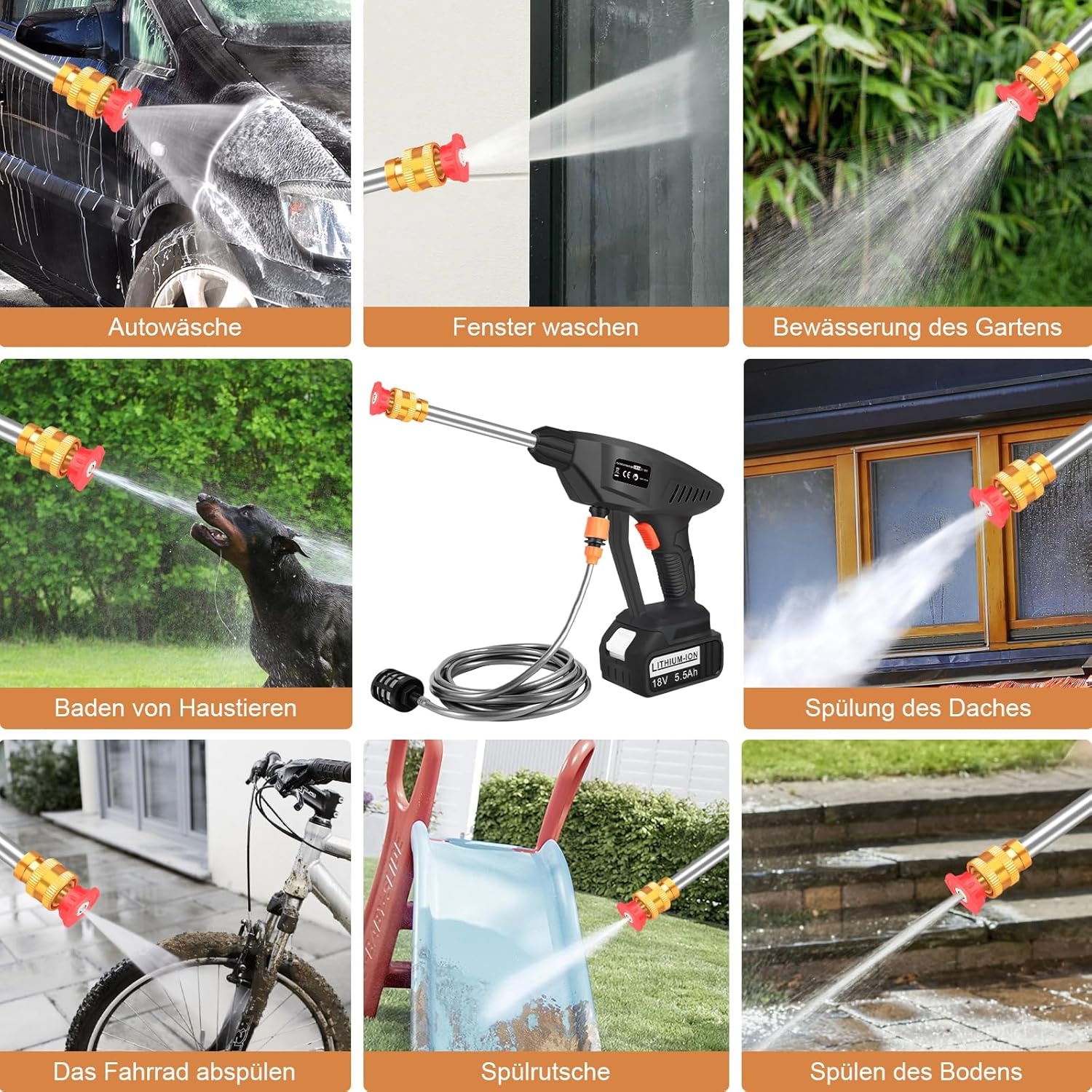 ASUNCELL Accu-drukreiniger: Draadloos, Krachtig met 2 Accu's - 30% Korting!