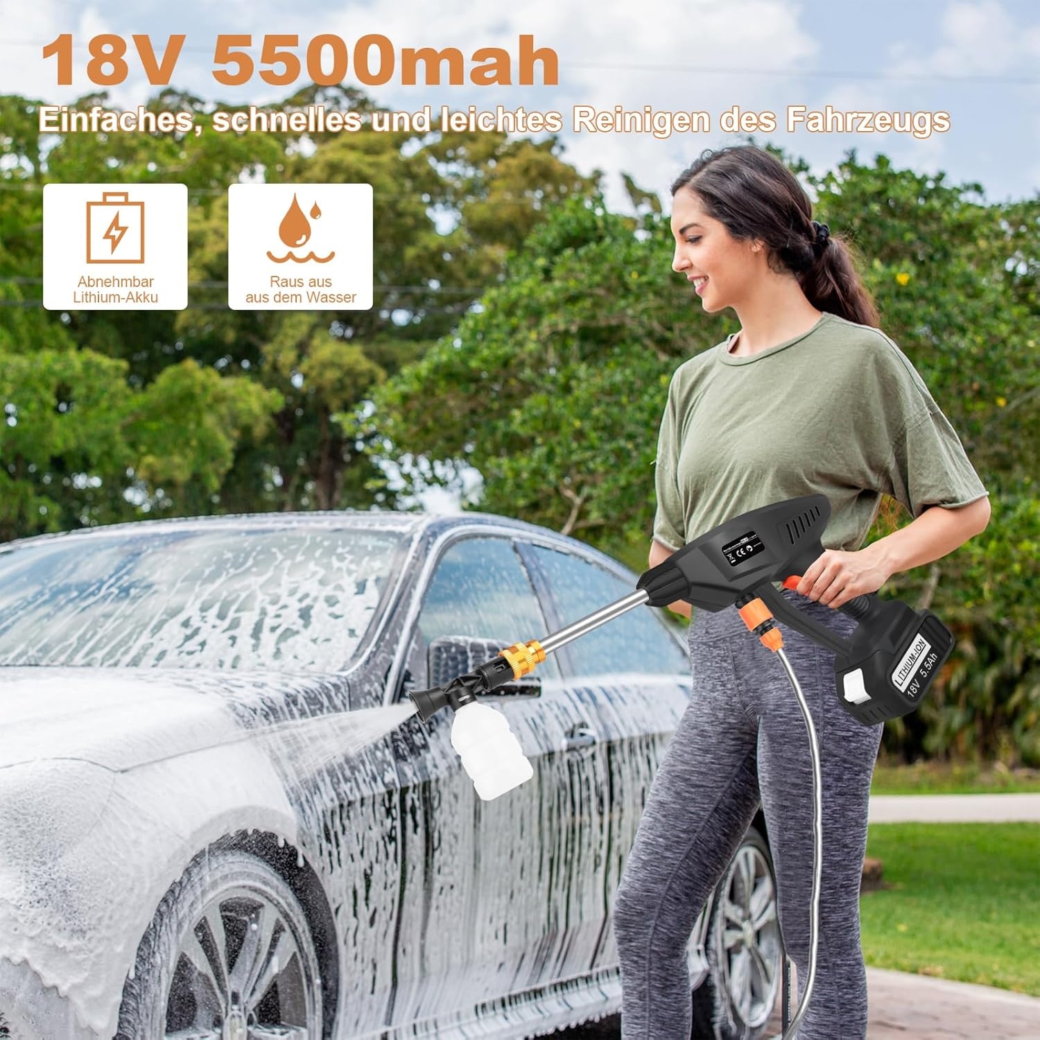 ASUNCELL Accu-drukreiniger: Draadloos, Krachtig met 2 Accu's - 30% Korting!