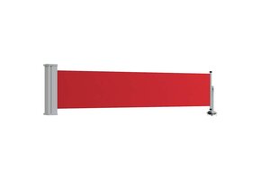 vidaXL Uittrekbaar Tuinscherm 60x300 cm Rood - 35% Korting