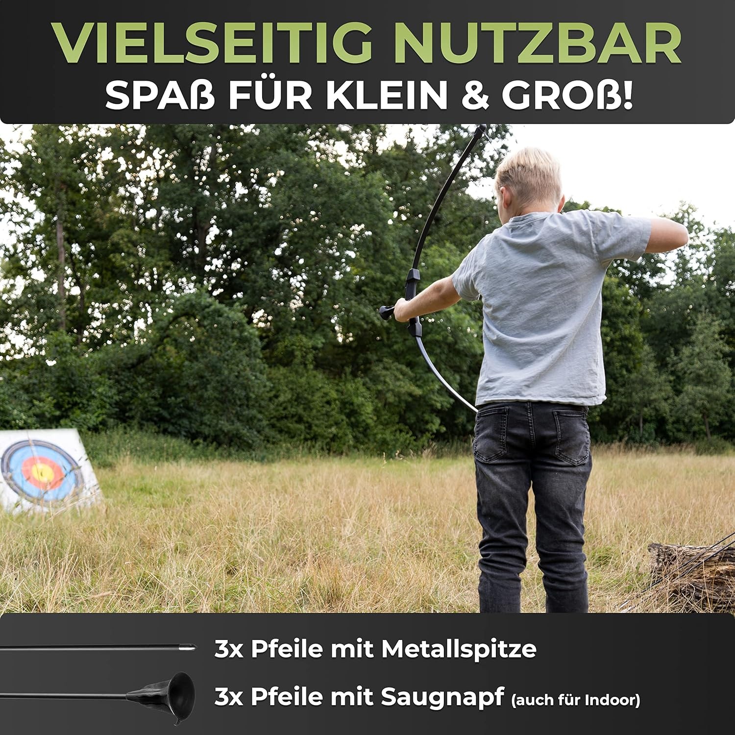 BOWRILLA® Kinder Pijl en Boog Set | 30% Korting | 8-15 Jaar