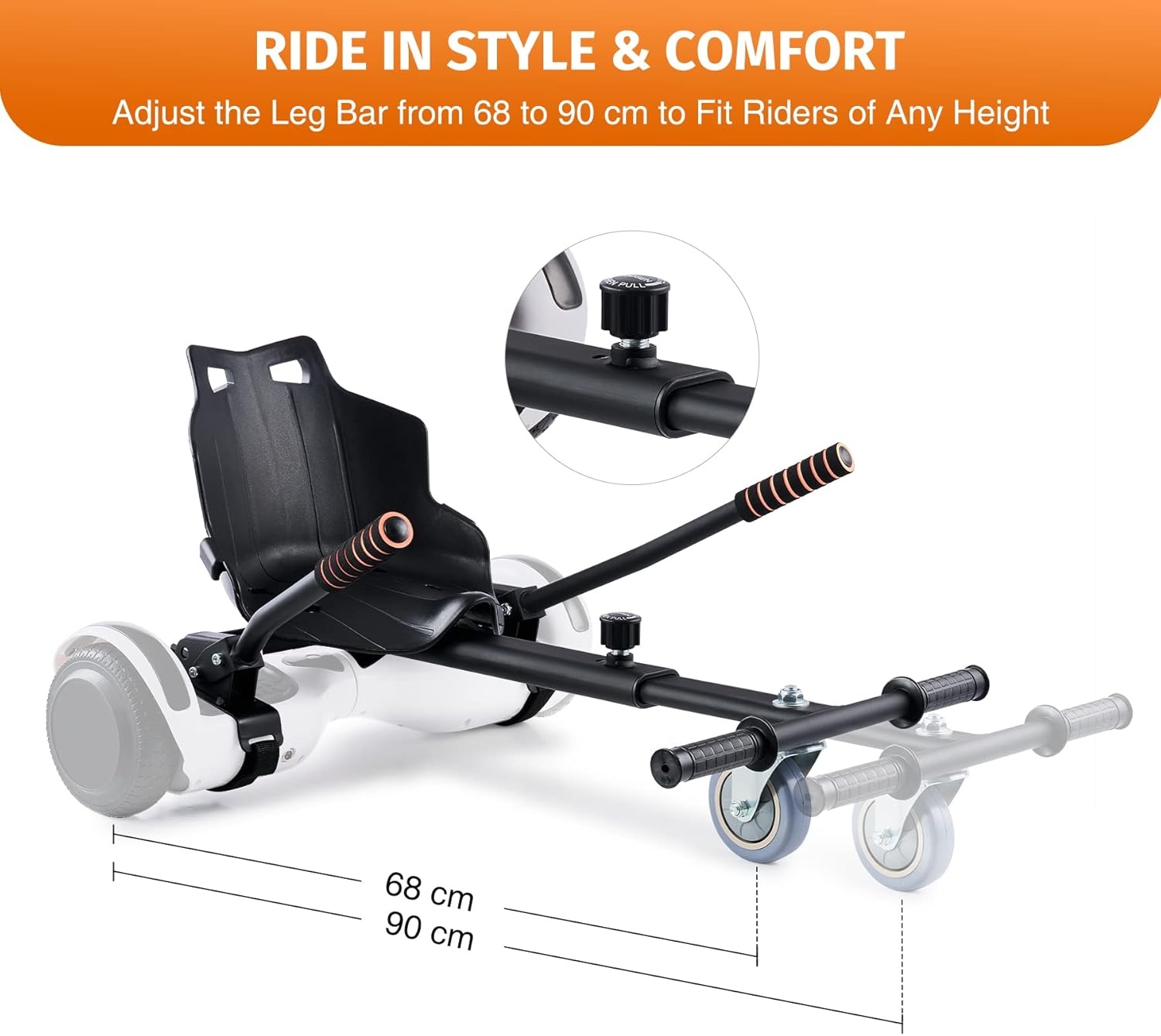 CO-Z Hoverkart Seat - 30% Korting - Universeel & Verstelbaar