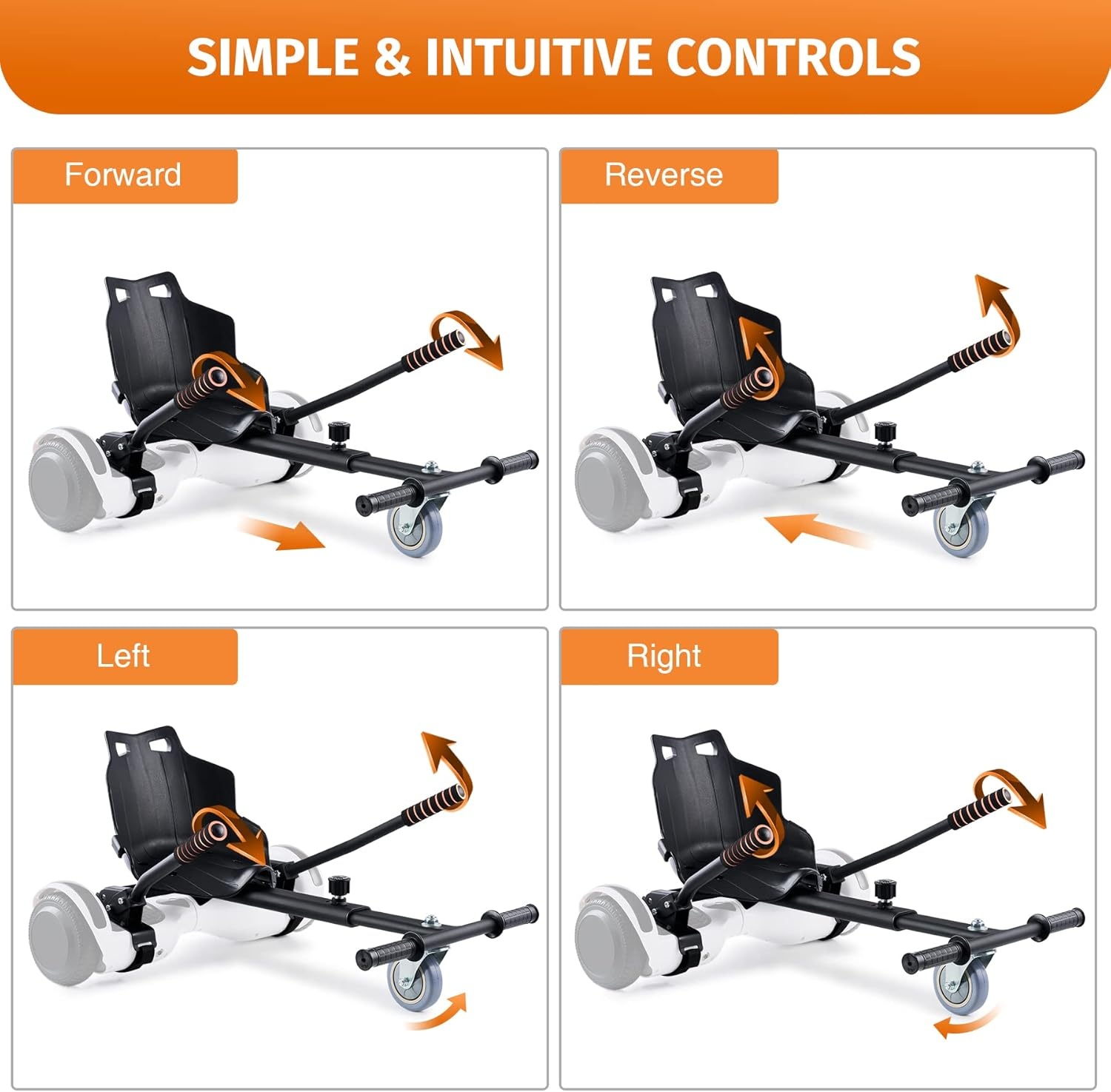 CO-Z Hoverkart Seat - 30% Korting - Universeel & Verstelbaar