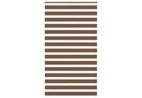 vidaXL Zebra rolgordijn 120x200 cm - Bruin (35% Korting)