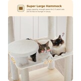 PETEPELA Houten Kattenkrabpaal - 143cm Beige - Nu 30% Korting!