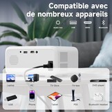 Mini Projector Visulapex V3 PRO - 12000 Lumen, FHD 1080P, 5G WiFi - Nu 30% Korting!