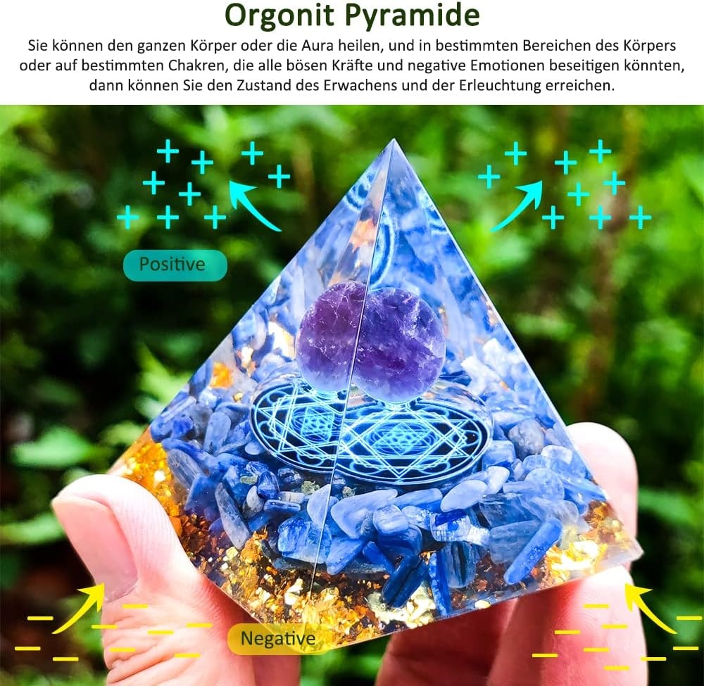 Orgonite Energiepiramide - Edelsteen & Kristal (30% korting)