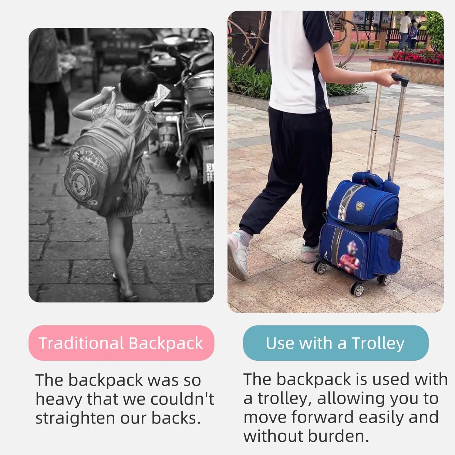 Rugzak Trolley met Wielen - 30% Korting