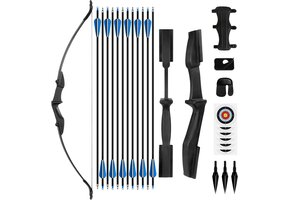 Recurve Boog & Pijlen Set (40lbs) - 30% Korting