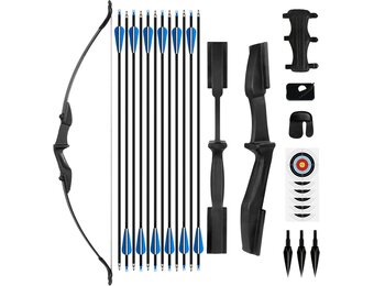 Recurve Boog & Pijlen Set (40lbs) - 30% Korting