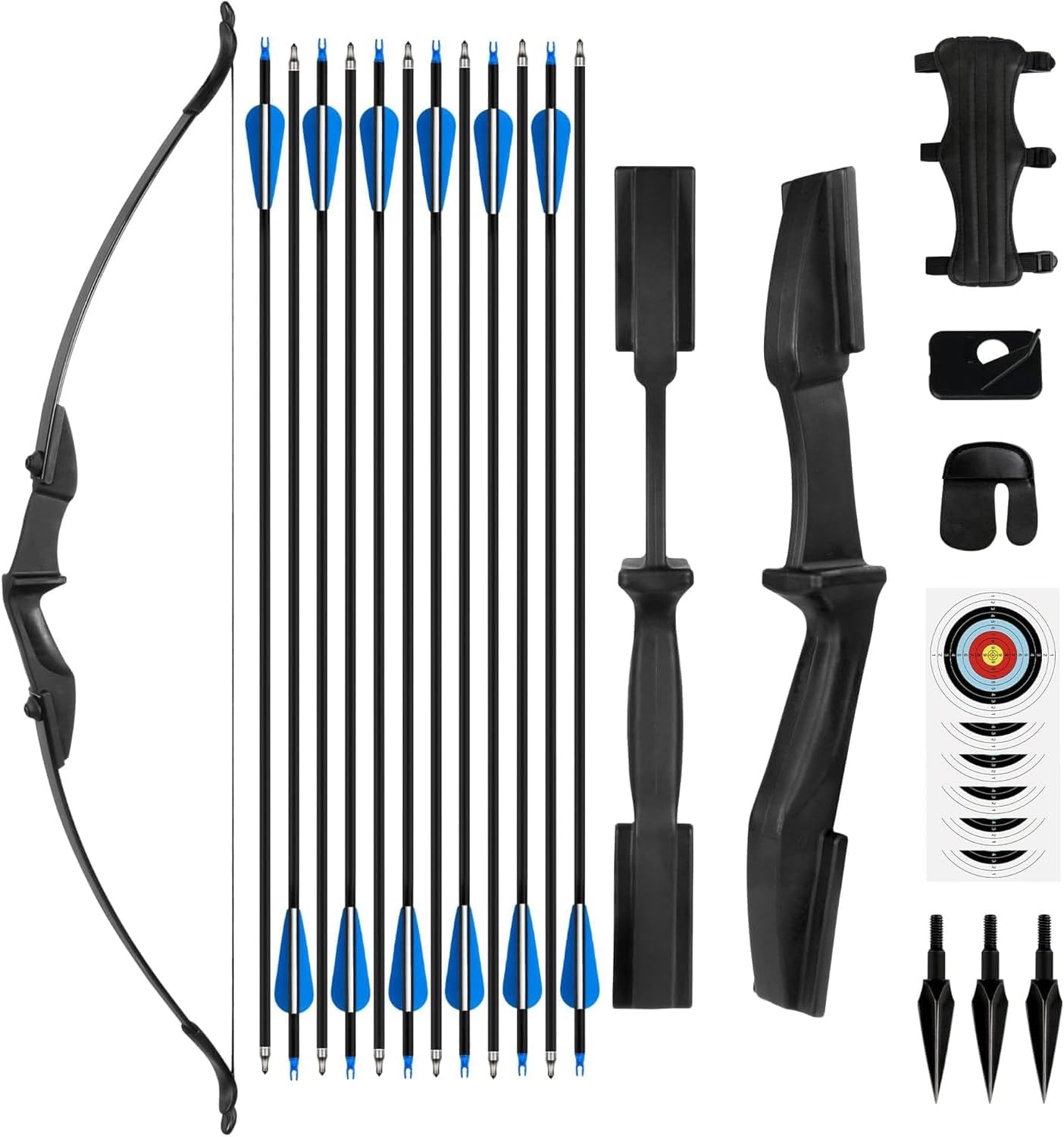 Recurve Boog & Pijlen Set (40lbs) - 30% Korting