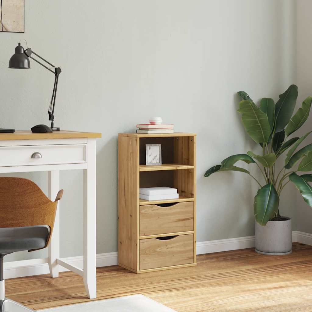 vidaXL Bijzetkast Massief Grenenhout - 40x24x79 cm - 35% Korting!