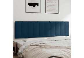 vidaXL Hanko Hoofdbordkussen 180cm Blauw Fluweel - 30% Korting!