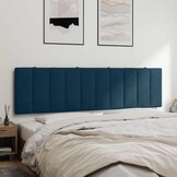 vidaXL Hanko Hoofdbordkussen 180cm Blauw Fluweel - 30% Korting!
