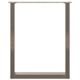 vidaXL Eettafelpoten U-vormig Staal Naturel - 35% Korting