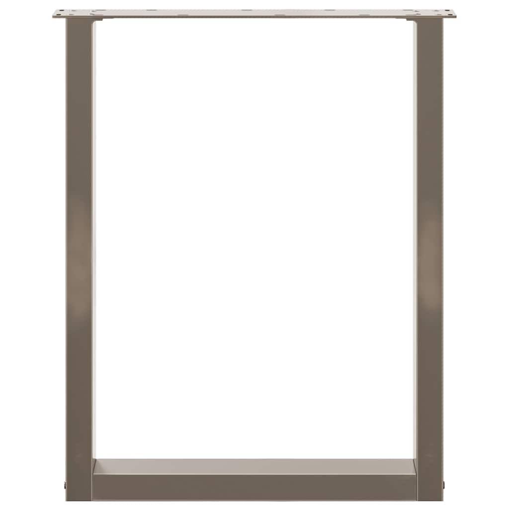 vidaXL Eettafelpoten U-vormig Staal Naturel - 35% Korting