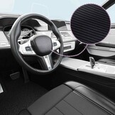 vidaXL 2 st Autofolie 3D 100x150 cm + 50x150 cm zwart