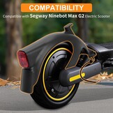Scooter Achterspatbord, Spatbord voor Segway Ninebot Max G2 Elektrische Scooter, Scooter Achterspatbord Vervanging met Achterlicht Montage