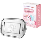 Stainless Steel Lunch Box for Children, Waterproof with Divider Bento Box for Children, Breakfast Box, for Kindergarten, School (Unicorn)