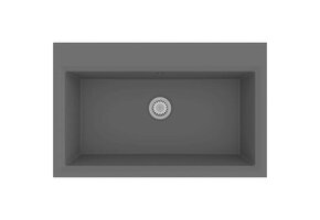 vidaXL Keukenwasbak Grijs - 79x50x31cm Graniet | Nu met 71% korting!