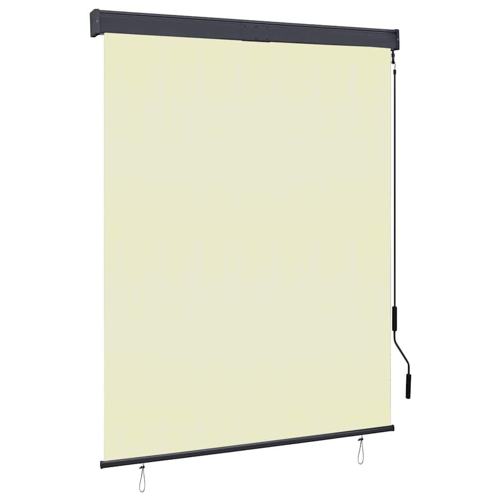 vidaXL Rolgordijn voor buiten 140x250 cm crème