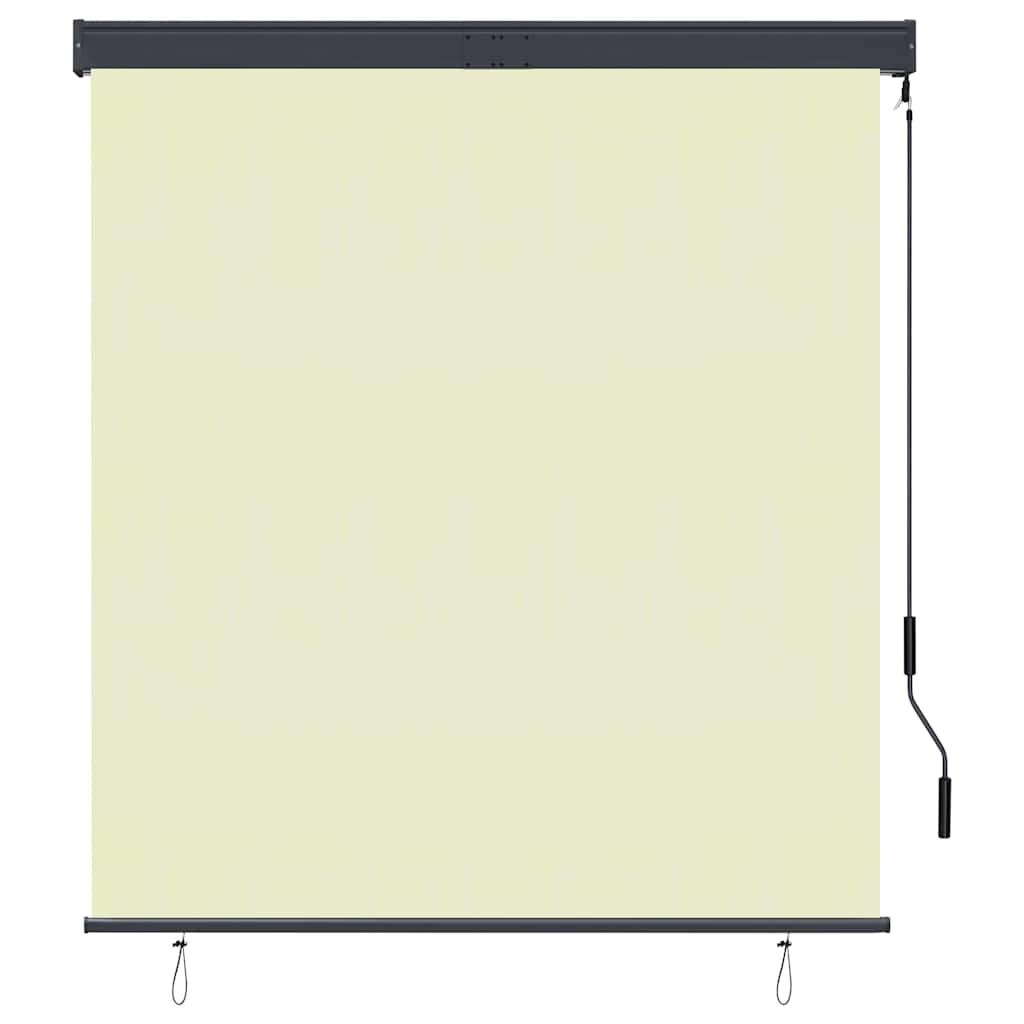 vidaXL Rolgordijn voor buiten 140x250 cm crème