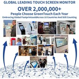GreenTouch 15 Inch Open-Frame Touchscreen LCD-Monitor - Capacitieve Pcap - 1024x768-5:4 - Zwart