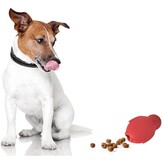 Pinguïn duurzaam hondenkauwspeelgoed, vriesbare vulbare puppy traktatie dosering kauwspeelgoed, natuurlijk rubber interactief puzzelspel hondenspeelgoed voor kleine middelgrote grote honden, leuk om te jagen en te halen, rundvlees smaak