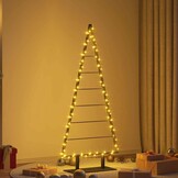 vidaXL Metalen Kerstboom Zwart 150 cm - 35% Korting!