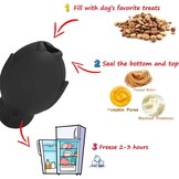 Pinguïn kauwspeelgoed voor honden, hondenspeelgoed, vulbaar, lekkernijen, kauwspeelgoed, natuurlijk rubber, interactief puzzelspel, hondenspeelgoed voor kleine, middelgrote honden, plezier om te jagen