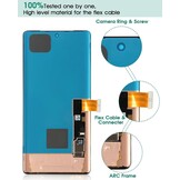OLED voor Google Pixel 7 Pro 5G Lcd scherm voor Google Pixel 7 Pro Digitizer voor Google Pixel 7 Pro GP4BC GE2AE Screen Vervanging Touch Screen Montage Reparatie Kits (zwart)