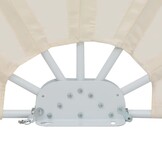 vidaXL Terrasscherm inklapbaar 160 cm crème