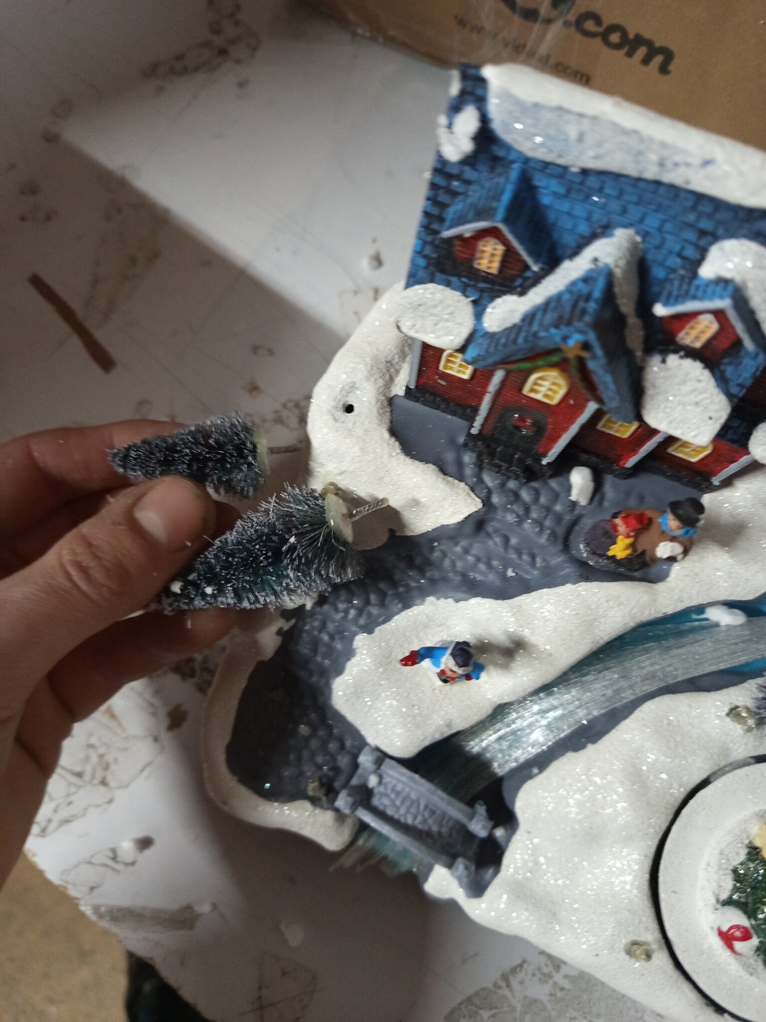 VidaXL Kerstdorp 20.5x17x21cm Kunststof - 55% Korting