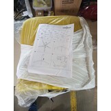 vidaXL Kantoorstoel draaibaar fluweel geel