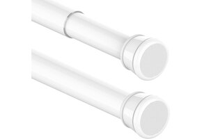 Douchegordijnstang 83-190 cm Wit | Zonder Boren | 30% Korting