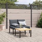 VidaXL Tuinbank Aluminium Zwart 37% Korting