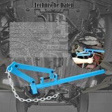 Draagarmhefboom gereedschap | met ketting | universele ashendel montagehendel veerpoot asbeen hefboom wiellager hefboom chassis